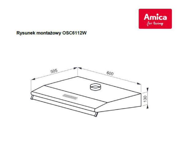 Amica OSC6112W - 374185 - zdjęcie 2
